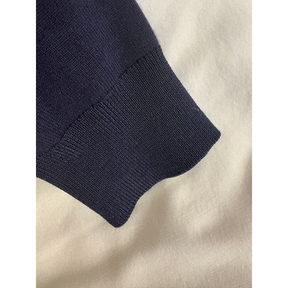 White House Black Market Navy Blue Button Front Cardigan Sweater Size S - Picture 5 of 11